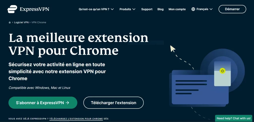 ExpressVpn la meilleure extension VPN pour Google Chrome